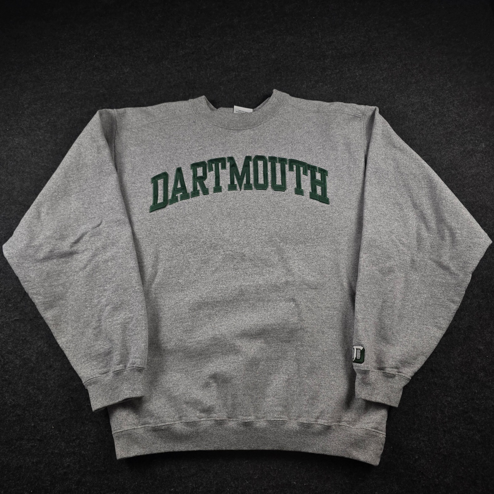 Vtg Dartmouth CoOp Sweatshirt Gray Heather Pullover Embroidered Usa Made Mens M